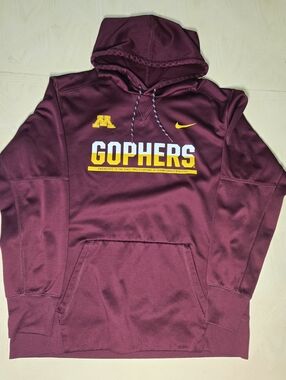 Nike Therma-FIT Minnesota Golden Gophers Hoodie Mens XL Maroon Performance